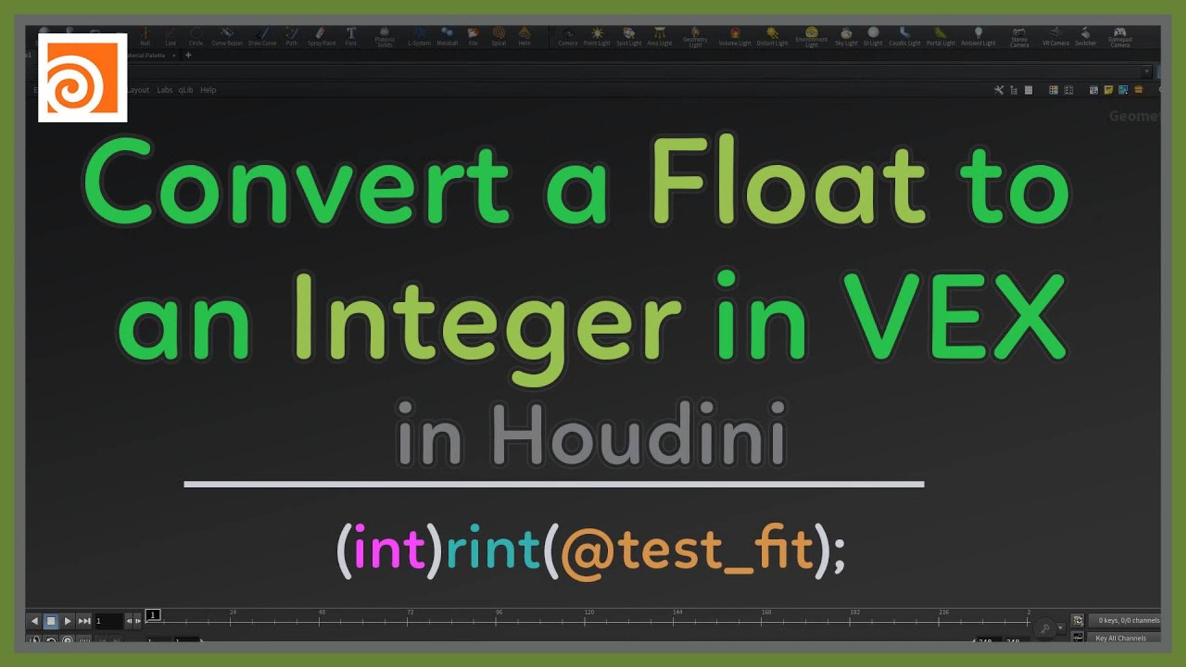 70 Convert a Float to an Integer in VEX with Houdini смотреть онлайн