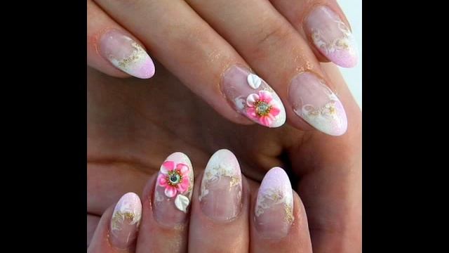 Nail art, Nail art with acryl and rhinestones смотреть онлайн