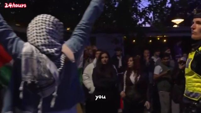 Eurovision Controversy Pro Palestinian Demonstrators Jeer Israel's Performance in Malmo Fanzone смотреть онлайн