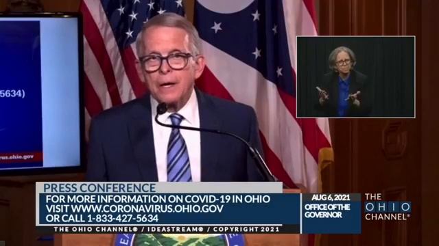 Ohio Gov. Mike DeWine Encourages Vaccination Amidst 'Danger' Of Delta Variant смотреть онлайн
