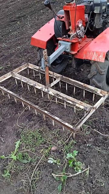 Самодельная борона для мотоблока. смотреть онлайн