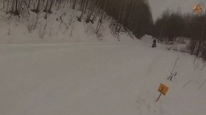 Тобольск. ПОКАТУШКИ С ДЕТЬМИ на мотособаке. Центробежное сцепление Техномастер