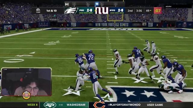 CAN SAQUON HELP US BEAT OUR DIVISION RIVAL?! | Giants $10,000 Franchise #4 смотреть онлайн