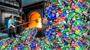 Удивительный процесс переработки алюминиевой жестяной упаковки и экскурсия по заводу По производству