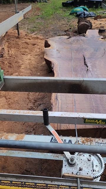 another modification to my lucas mill to slab up a huge white oak tree смотреть онлайн