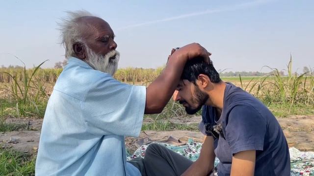 Пакистанский старый парикмахер ASMR | Массаж головы и лица смотреть онлайн