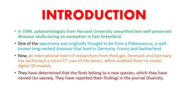 Issi saaneq: New dinosaur species, which roamed Greenland 214 mn years ago | UPSC IAS смотреть онлайн