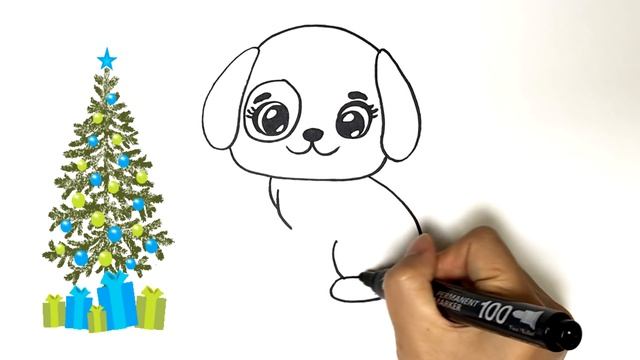 Bolalar uchun chizilgan it | Drawing dog for kids | Рисование Собака для детей смотреть онлайн