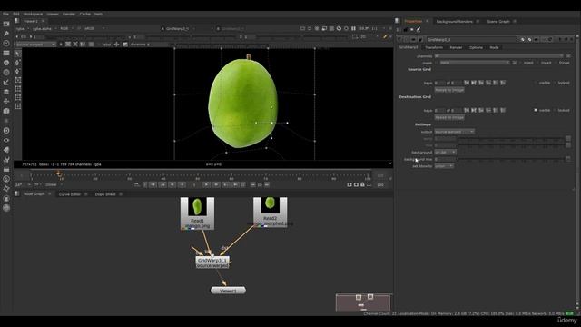 12-3 -grid warp morph