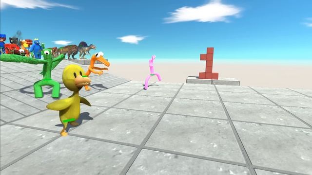 Creepy Monster Jumps Over Titanoboa - Animal Revolt Battle Simulator смотреть онлайн