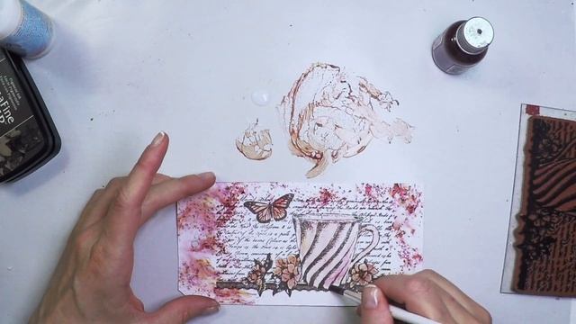 technique tags using Infusions in 5 + ways - tea tag by scrapcosy with ESC18 by PaperArtsy смотреть онлайн