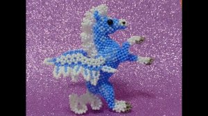 Амигуруми влюбленные пегасы из бисера🩵💙