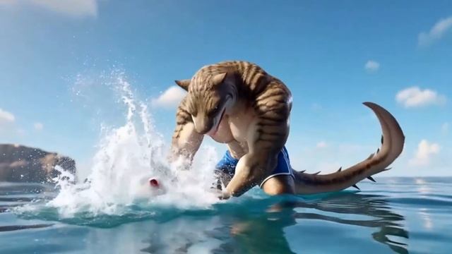 Акула хотела съесть котят смотреть онлайн