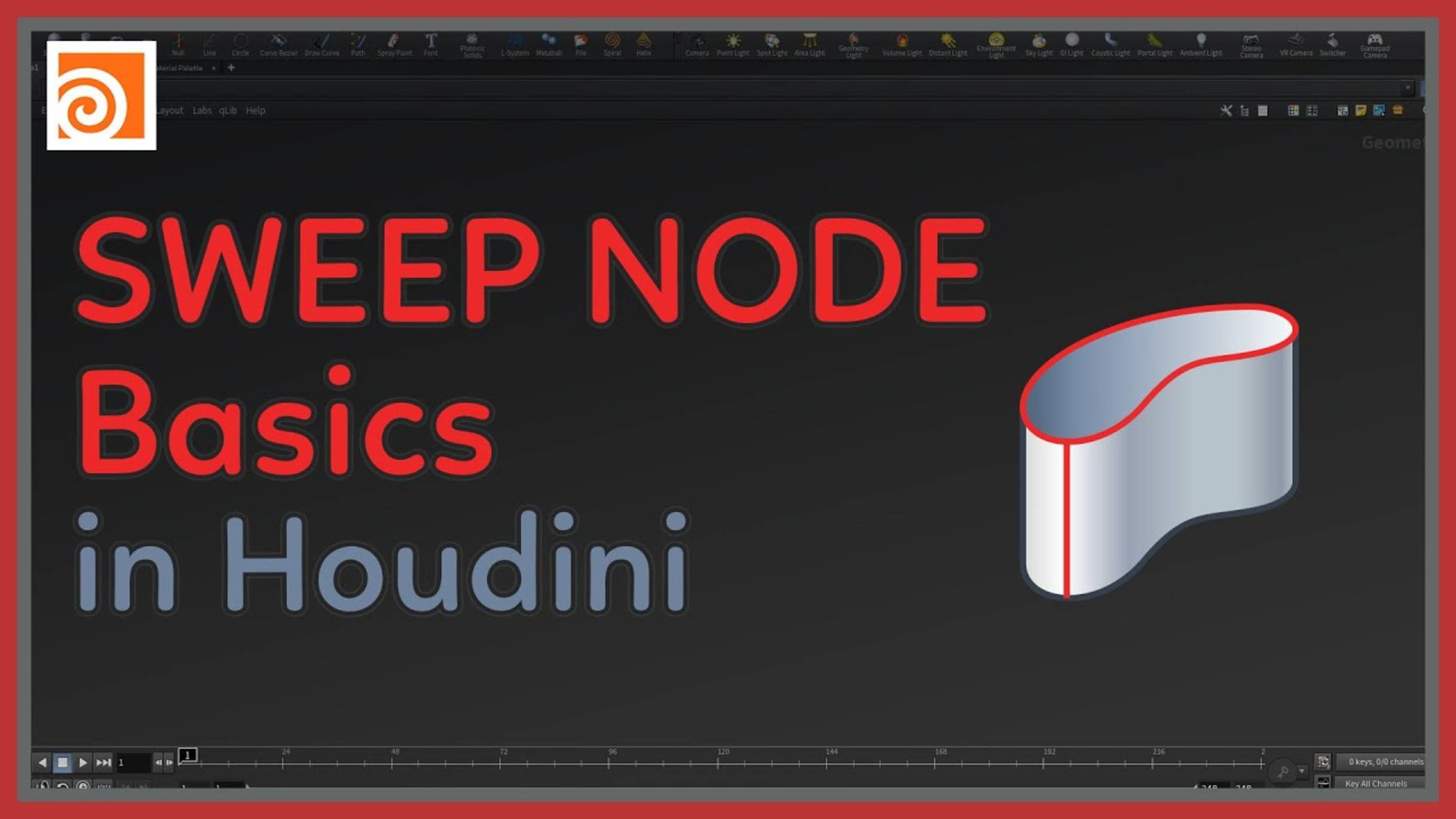 29 The Sweep Node in Houdini Basic смотреть онлайн