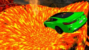 Машина vs ВУЛКАН - BeamNG.drive игра про машины