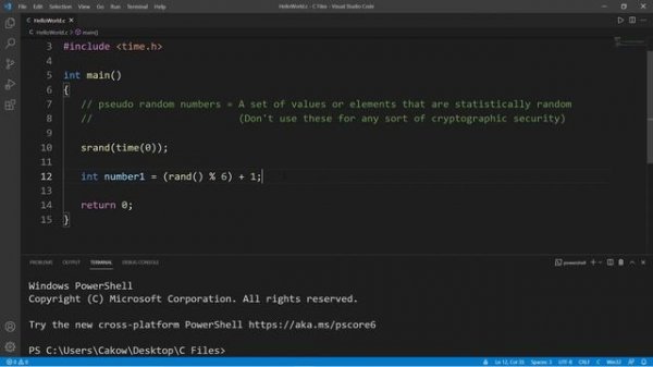 C random numbers 🎲