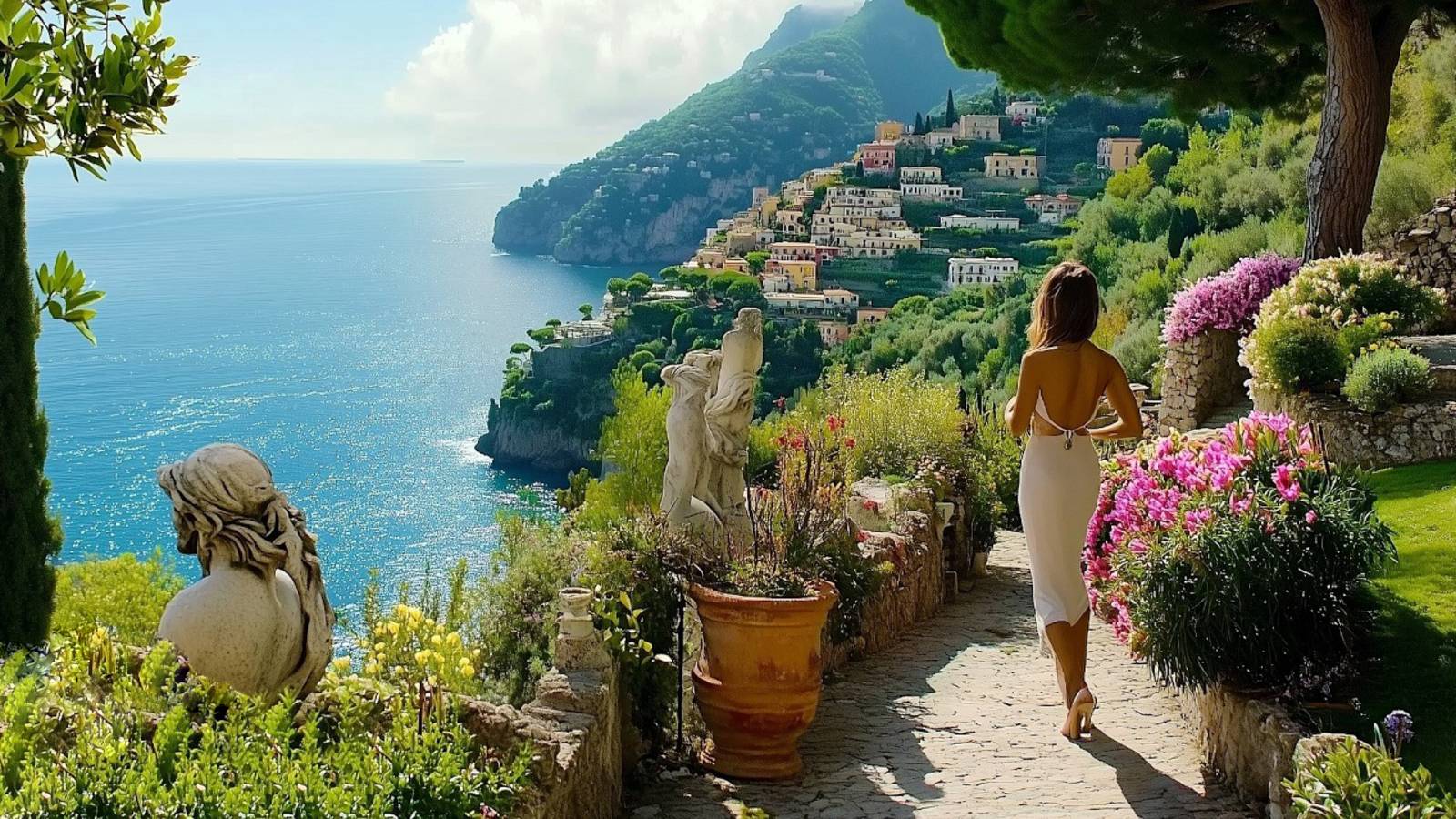 Амальфи, Италия - пешая экскурсия в формате 4K 60 FPS HDR | #шариклайф смотреть онлайн