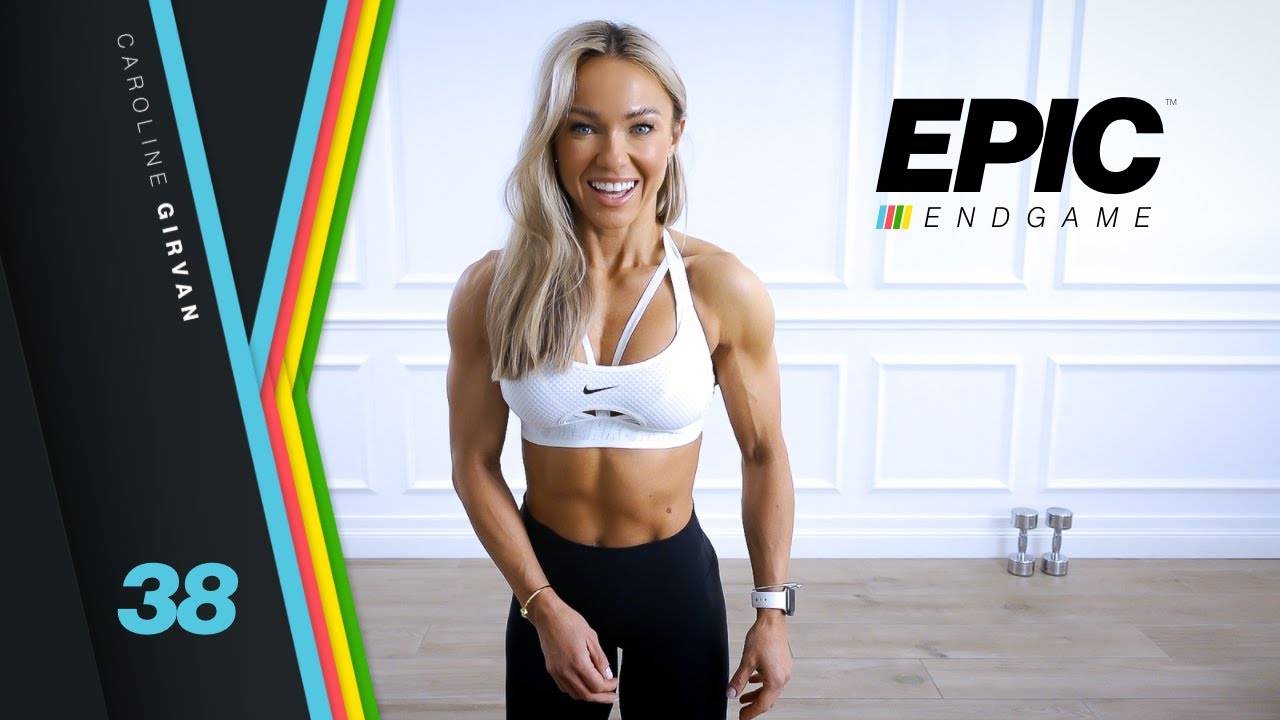 Caroline Girvan - AMAZING Arms and Abs Workout with Dumbbells | EPIC Endgame Day 38 смотреть онлайн