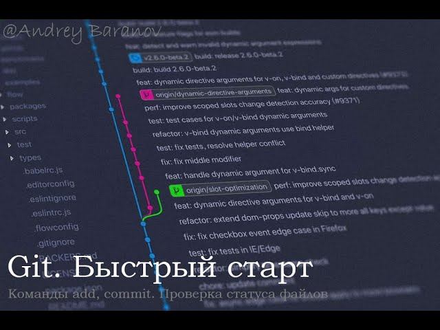 Git. Быстрый старт #4. Команды #add, #commit, #status