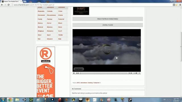 Watch The Hobbit Part 2 Desolation of Smaug Free Online No Bull :) смотреть онлайн