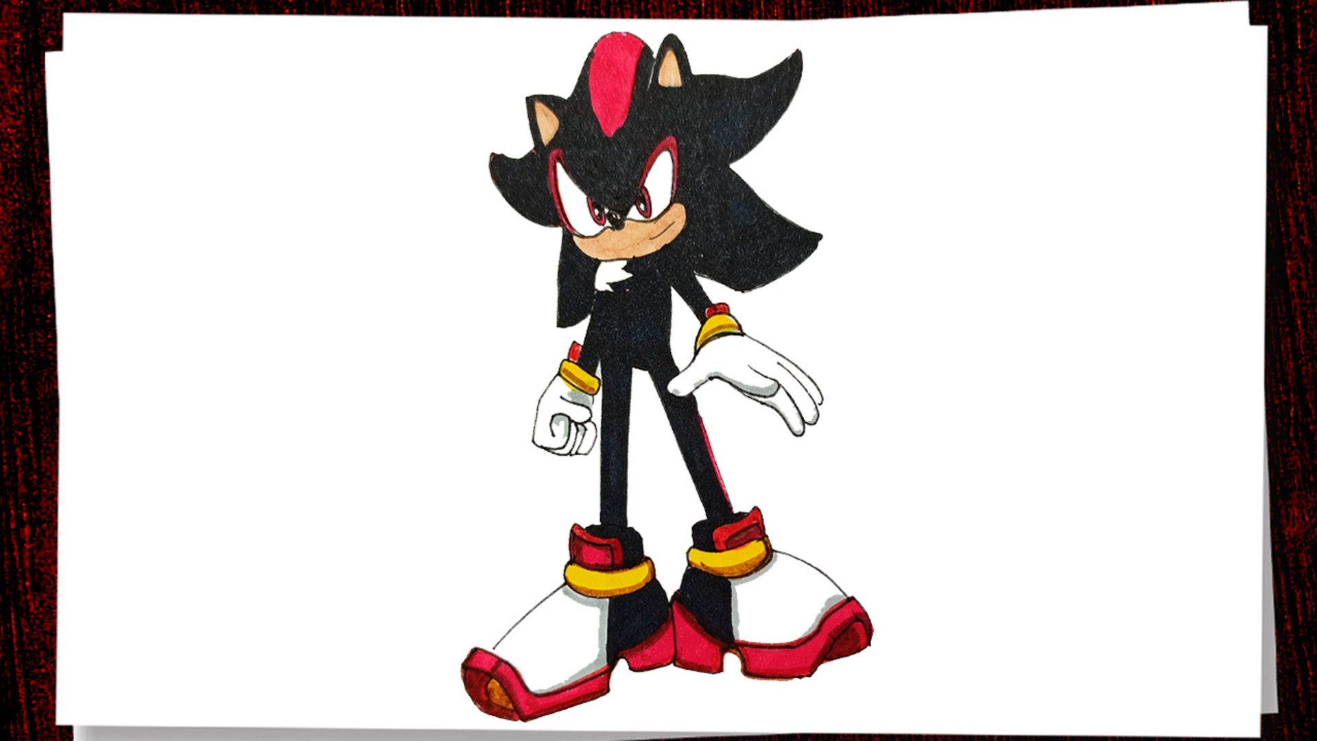 Как нарисовать ежа Шедоу из Соника 3 / How to draw Shadow the Hedgehog Sonic 3 смотреть онлайн