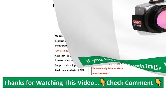 UNI-T UTi256M UTi260M Infrared Thermal Camera смотреть онлайн