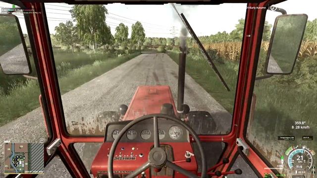 Mtz 82 daily job - collecting straw / Farming Simulator 19 / FS19, LS19 смотреть онлайн
