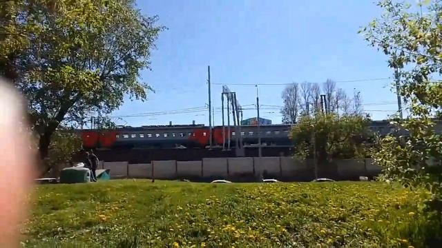 ЭД4М сообщением "Нижегородская-Захарово" ,перегон Нижегородская-Курский Вокзал. смотреть онлайн