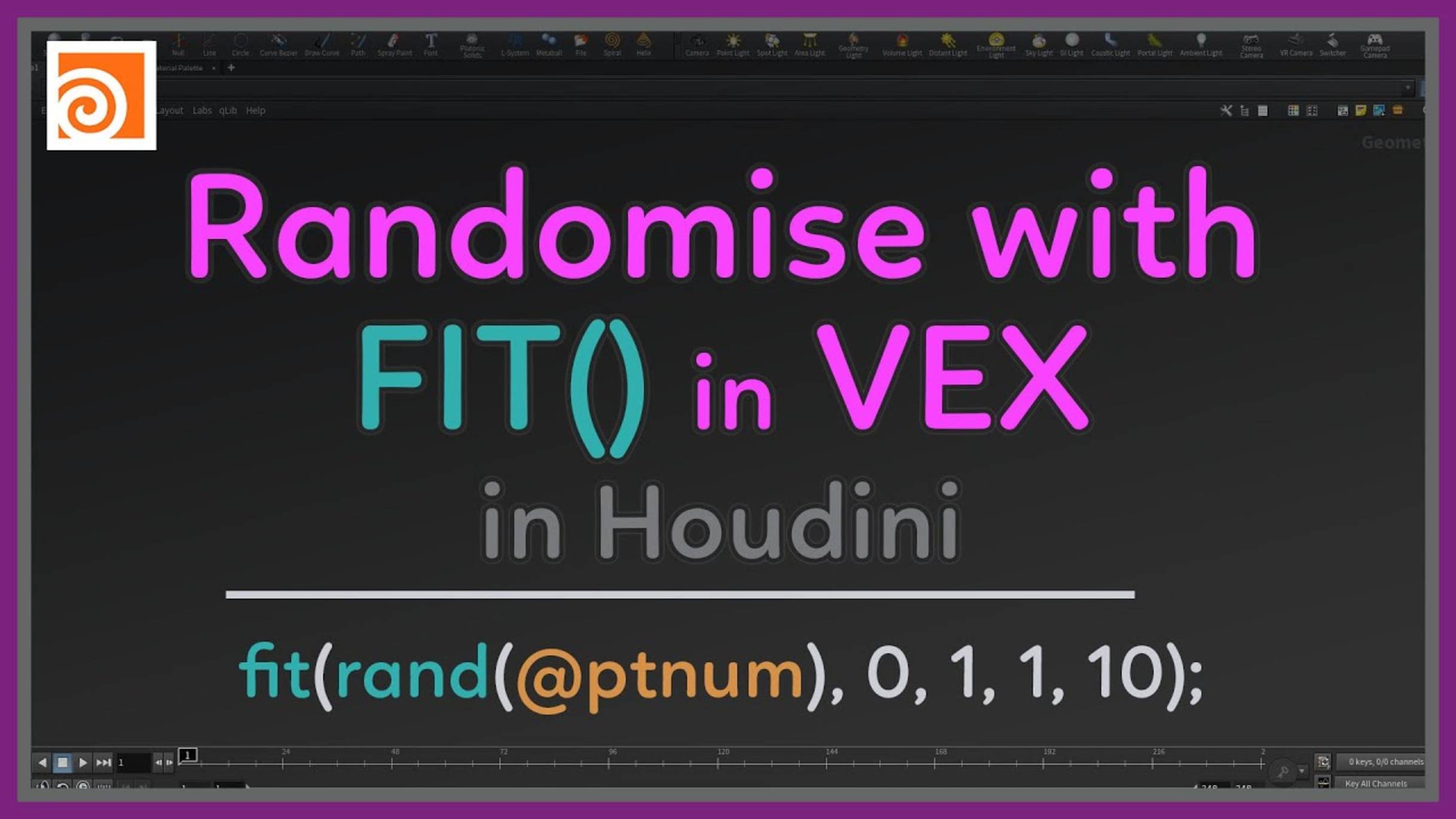 69 Randomise with fit in VEX within Houdini смотреть онлайн