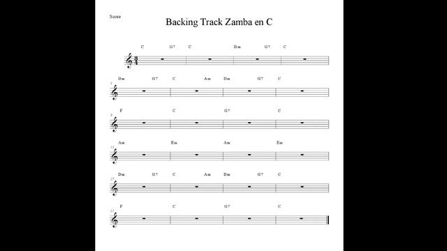 Backing Track Zamba En C (Suscribite A Mi Canal, Cada Semana Nuevos Estilos Y Tonalidades)