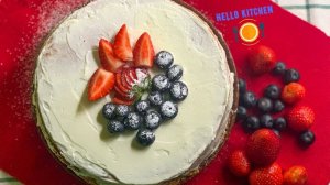 Бисквитный торт с творожным кремом | Воздушный бисквит и нежный творожный крем😍 Рецепт