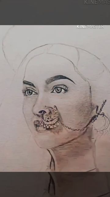 Painting of Deepika Padukone #deepikapadukone #bajiraomastani смотреть онлайн