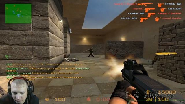 Стрим по Counter-Strike Source v34 Залетай смотреть ! Просто скучно Решил по играть смотреть онлайн