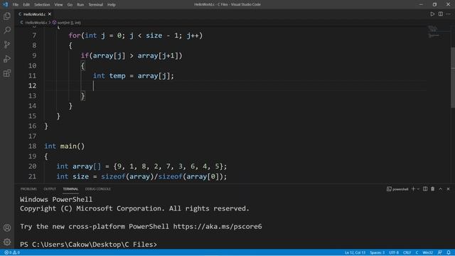 C sort an array 💱 смотреть онлайн