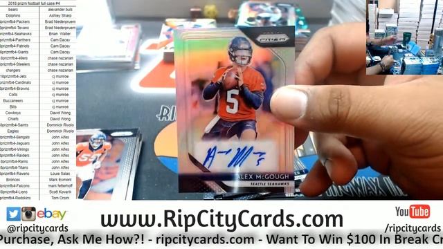 2018 Prizm Football Full Case #4 RCC