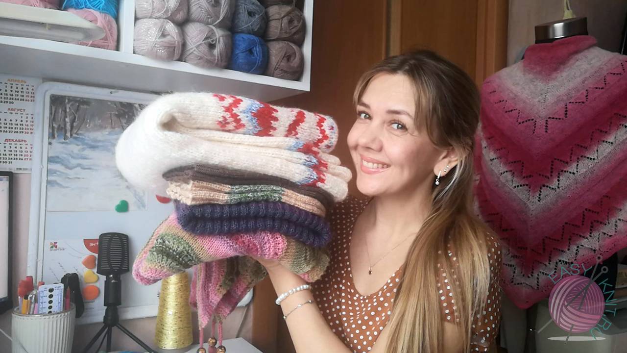 Готовые работы, моё вязание за декабрь-январь смотреть онлайн