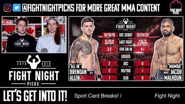 UFC 275: Brendan Allen vs. Jacob Malkoun Preview & Prediction смотреть онлайн