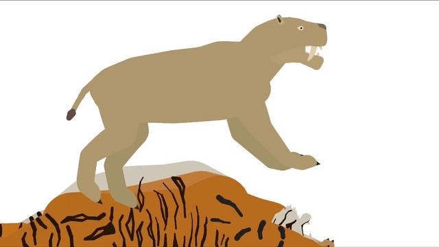 Smilodon VS Tiger смотреть онлайн