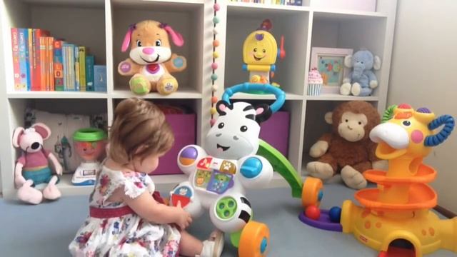 Fisher-Price Learn with me Zebra walker review смотреть онлайн