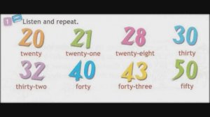 Spotlight 3 SB Module 5  Clever Animals p. 80 (p. 12 part 2) ex. 1 Numbers 20-50