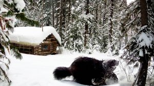 Росомаха проверяет капканы. Глухарь на ужин. Шведский стол для рябчика.