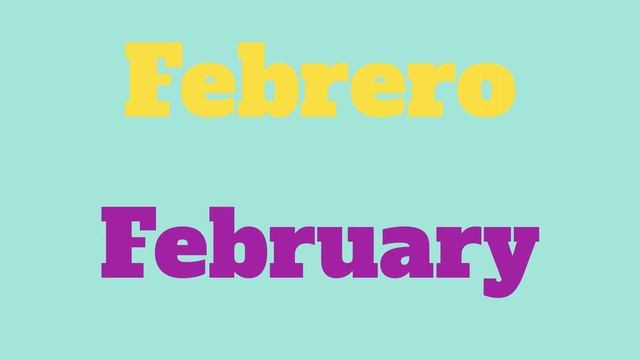Los Días de la Semana y Los Meses del Año en inglés. смотреть онлайн