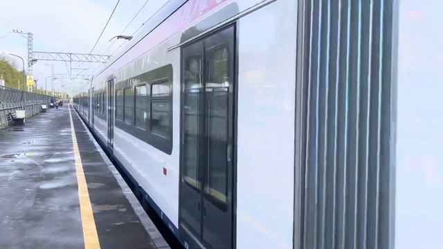 Электропоезд ЭГЭ2Тв-020 ЦППК "Иволга 4.0" Ипподром - Зеленоград Крюково, станция Химки смотреть онлайн