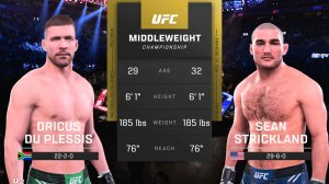 Дрикус дю Плесси vs. Шон Стрикленд
