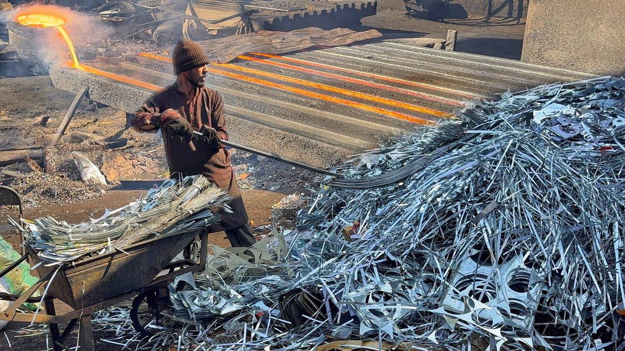 Невероятное промышленное производство железных прутков Процесс Массового производства В цеху смотреть онлайн