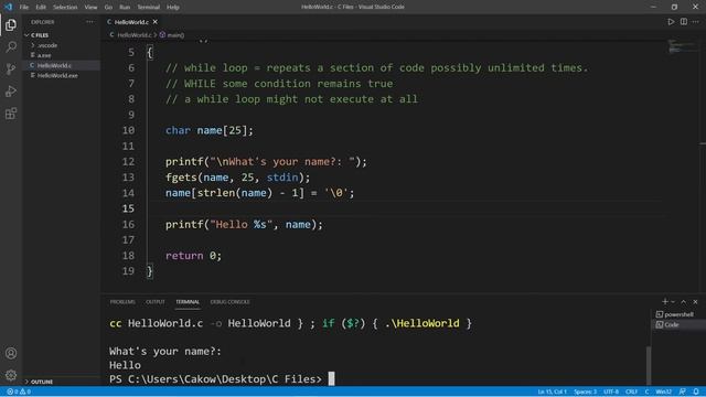 C while loops ♾️ смотреть онлайн