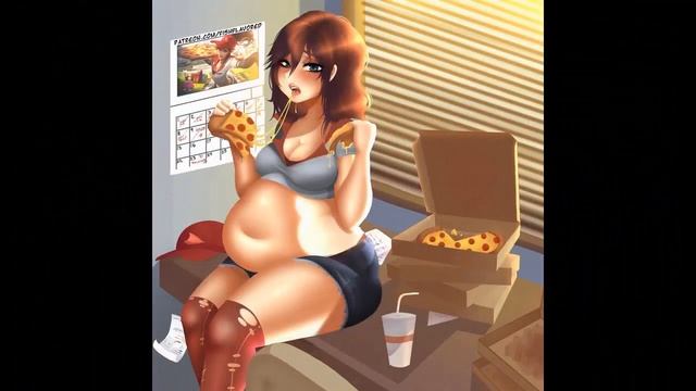 49 Beautiful Anime Girl's Weight Gain Sequences & Stuffing (18+) смотреть онлайн