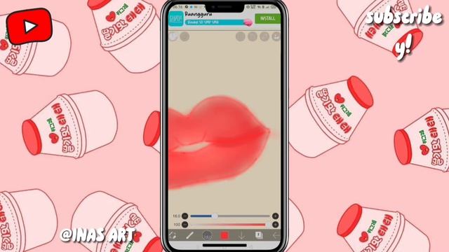 "TUTORIAL SHADING BIBIR UNTUK PEMULA"di apk Ibis paintx#shading#bibir смотреть онлайн