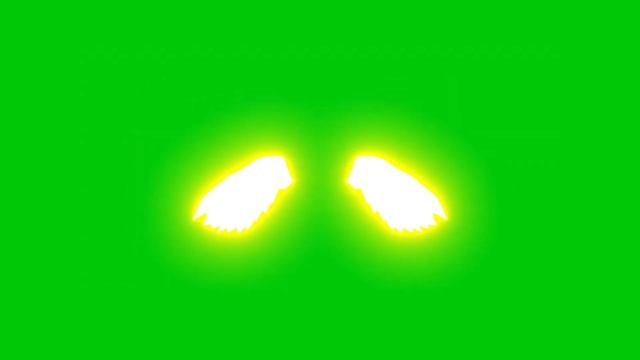 NEON RAINBOW WINGS + RED AND YELLOW WING IN GREEN SCREEN смотреть онлайн