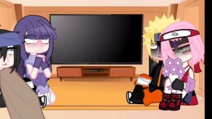 реакция ,Наруто и сакура на Хината Саски и НаруСаку